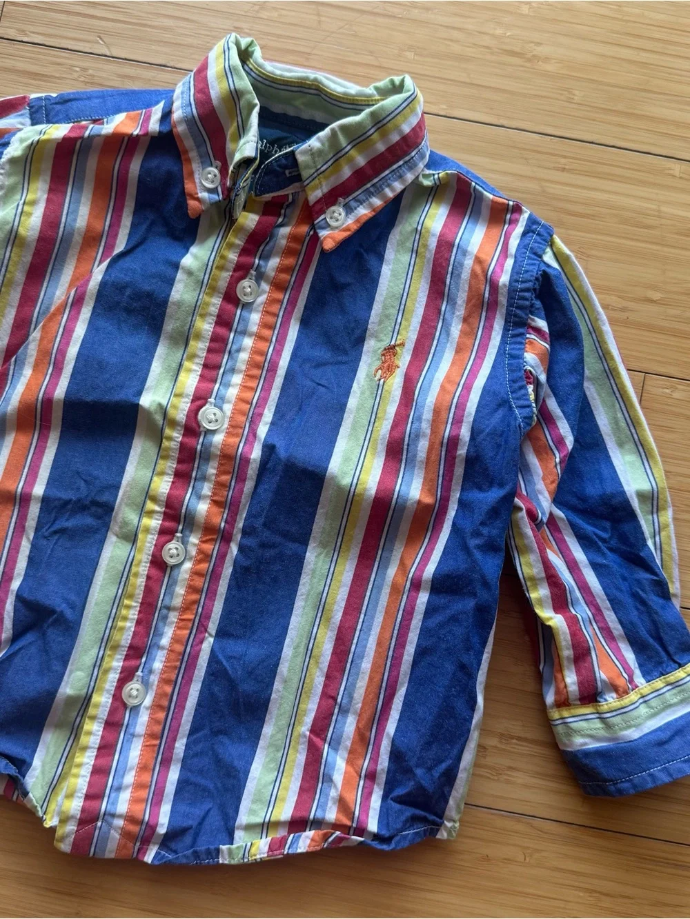 Ralph Lauren Multi-Color Striped Button-Down Shirt